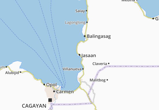 Karte Stadtplan Jasaan