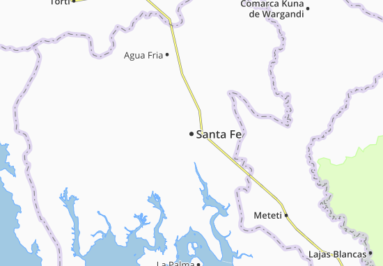 Kaart Plattegrond Santa Fe