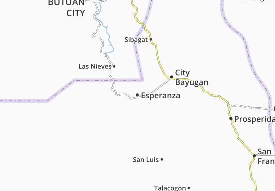 Karte Stadtplan Esperanza