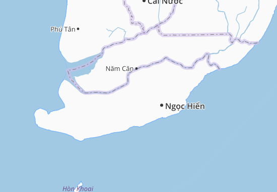 Karte Stadtplan Tân Ân Tây