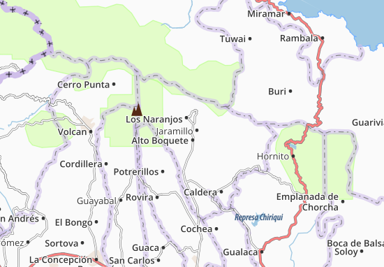 Mapa Boquete