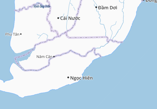 Mapa Tam Giang Tây
