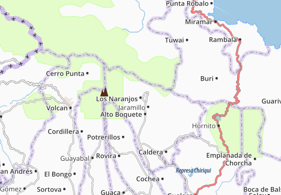 Kaart Plattegrond Los Naranjos