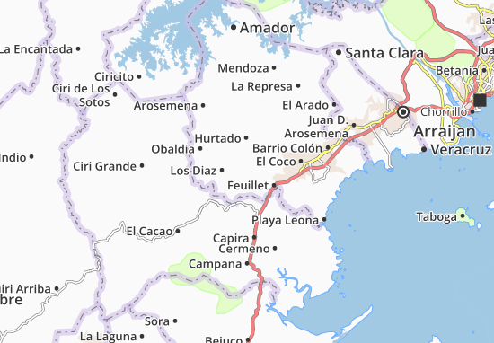 MICHELIN Santa Rita map - ViaMichelin