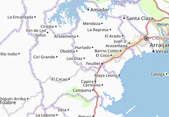 MICHELIN Los Diaz map - ViaMichelin
