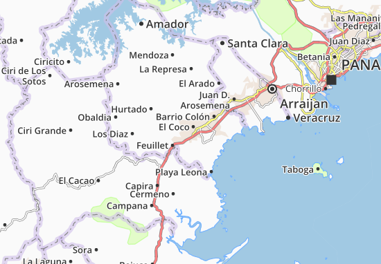 Kaart Plattegrond Guadalupe
