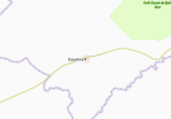 Mapa Koumra