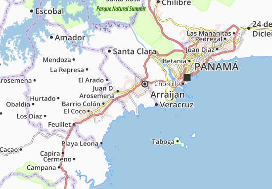 Mapa San Vicente de Bique