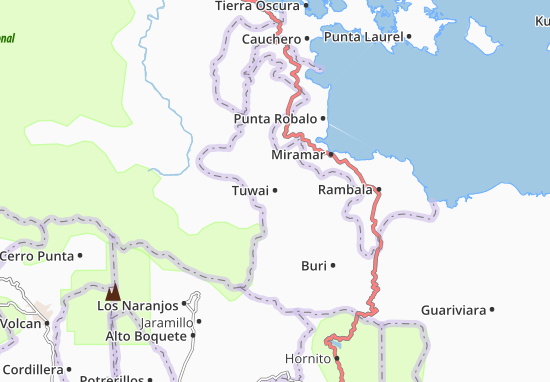 Mapa Tuwai