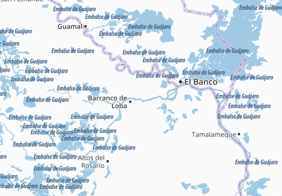 Karte Stadtplan Hatillo de Loba