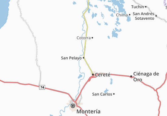 San Pelayo Map