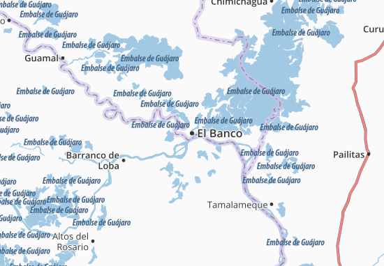 Karte Stadtplan El Banco
