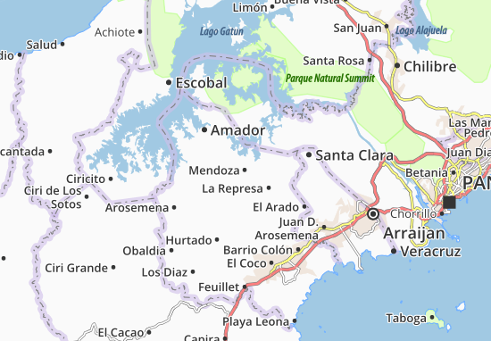 Karte Stadtplan Mendoza