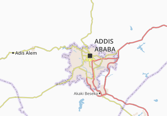 Karte Stadtplan Addis Ketema Zone 7