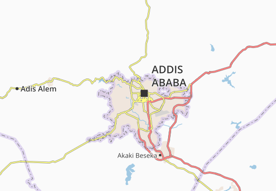 Kaart Plattegrond Addis Ketema Zone 4