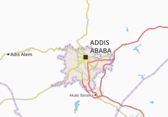 Karte Stadtplan Addis Ketema Zone 2