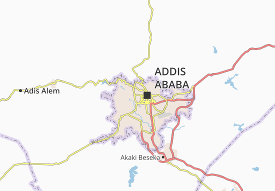 Kaart Plattegrond Addis Ketema Zone 9
