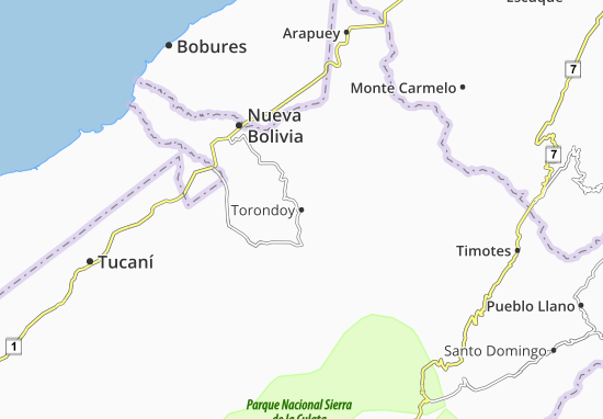 Mapa Torondoy
