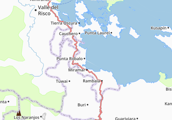 Mapa Punta Robalo