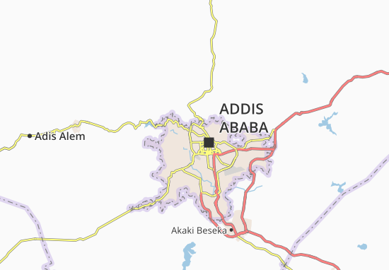 Carte-Plan Addis Ketema Zone 19