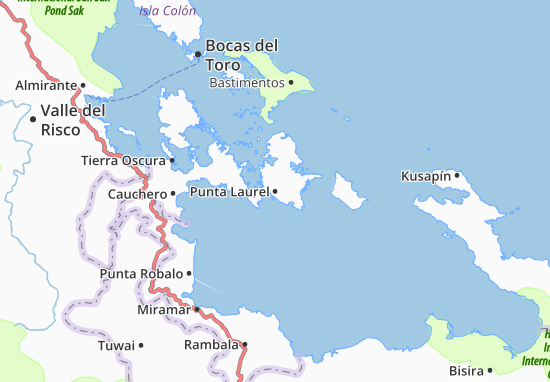 Punta Laurel Map