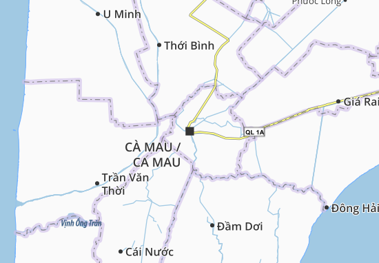 Karte Stadtplan Cà Mau