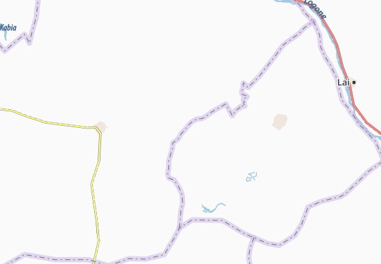 Mapa Tchire