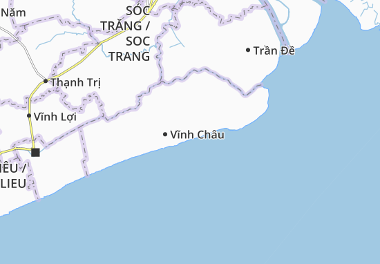 Kaart Plattegrond Xã Vĩnh Châu