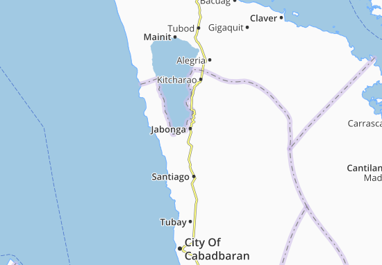 Karte Stadtplan Jabonga