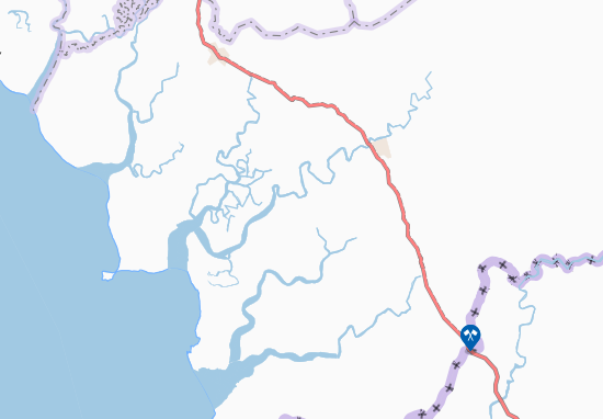 Karte Stadtplan Koundeya