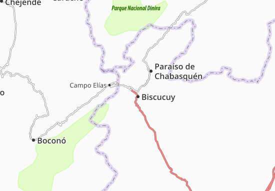 Karte Stadtplan Biscucuy