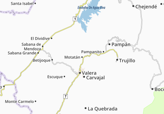 Kaart Plattegrond Motatán