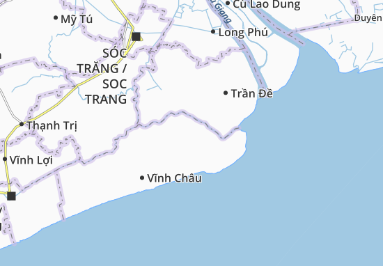 Kaart Plattegrond Hòa Đông