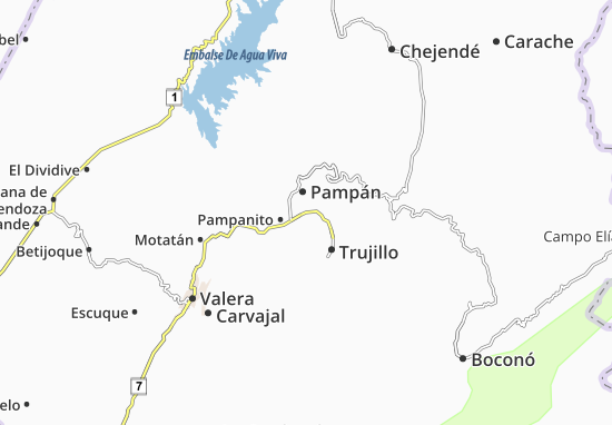 Kaart Plattegrond Pampán
