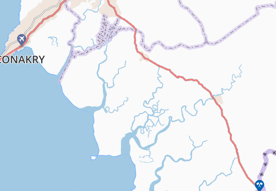 Mapa Koberato