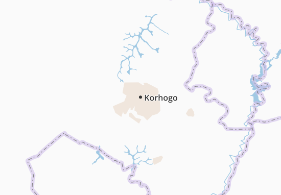 Mapa Korhogo