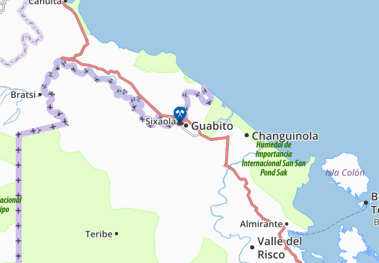 Mapa Guabito