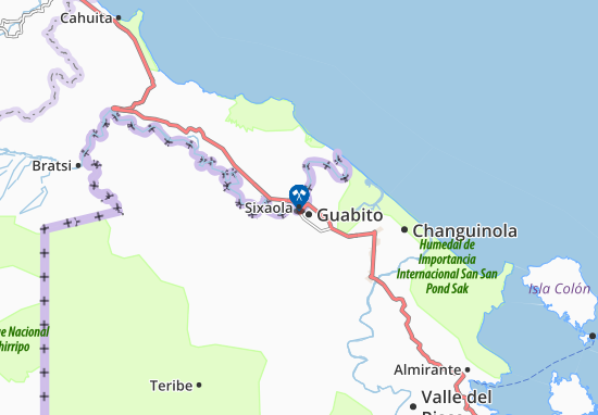 Mapa Sixaola