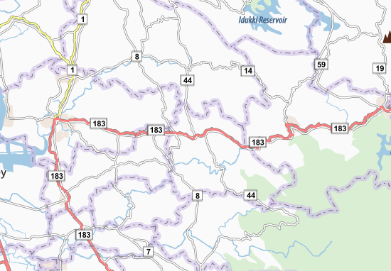 Karte Stadtplan Kanjirapalli