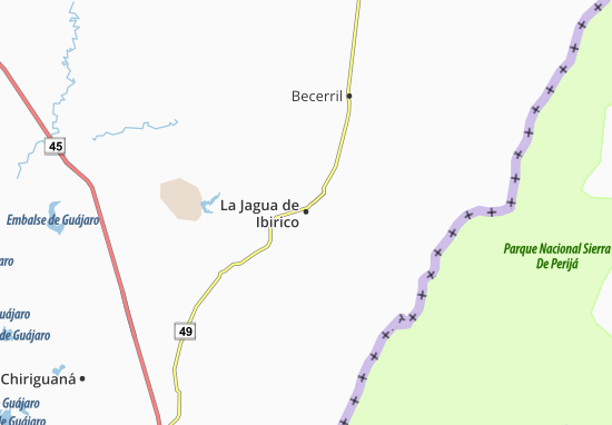 Mapa La Jagua de Ibirico