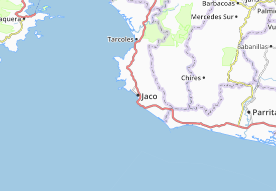 Karte Stadtplan Jaco