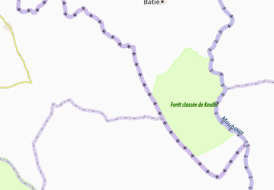 Kaart Plattegrond Maninbouri