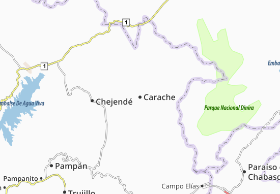 Mapa Carache