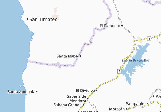 Mapa Santa Isabel