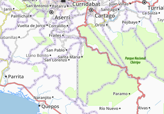 Kaart Plattegrond Santa Maria