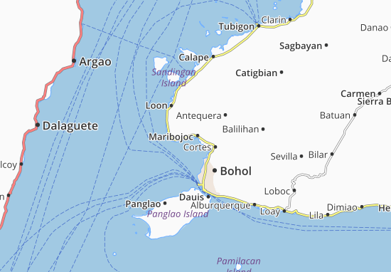 Maribojoc Map