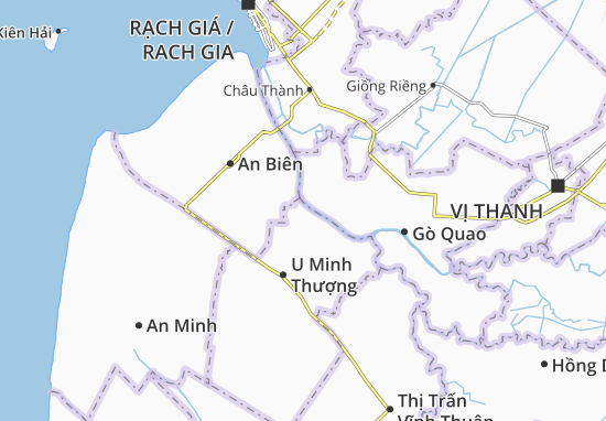 Karte Stadtplan Thạnh Yên A