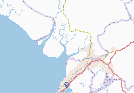 Mapa Yukhoukhouri