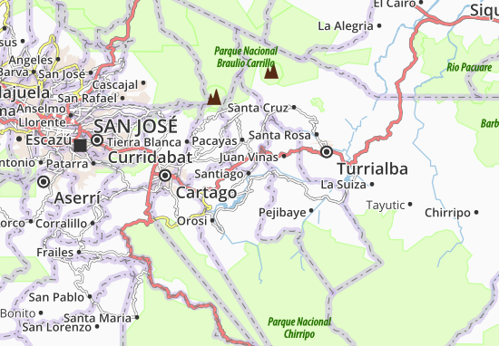Kaart Plattegrond Santiago