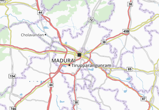 Kaart Plattegrond Madurai
